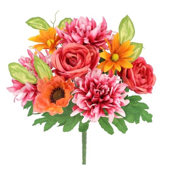 13" Orange & Pink Dahlia Mix Bush by Ashland®